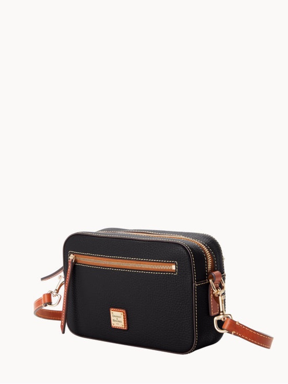 Dooney & Bourke Black Pebble Grain Camera Zip Crossbody - Picture 8 of 9